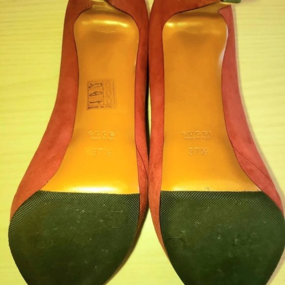 Gucci Raspberry Red platform heels - Picture 4 of 4